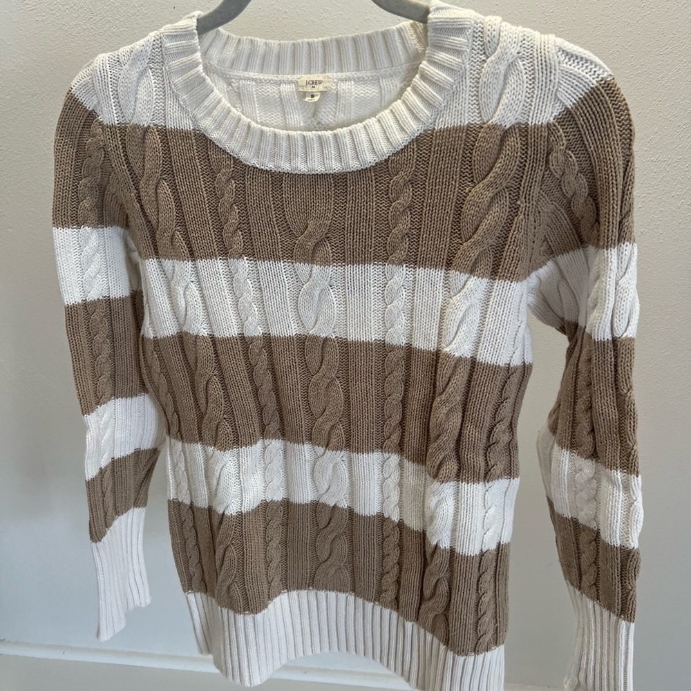 J. Crew: Cozy Cable Knit Sweater